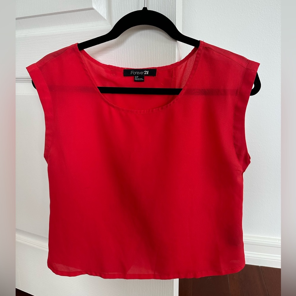 Forever 21 Hot pink Top size Small
